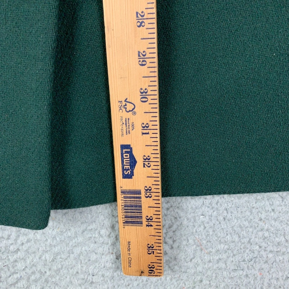 J.Crew Cocoon Coat Women's 0 Green Nello Gori Italian Stadium-Cloth‎ Wool Blend - Picture 10 of 11